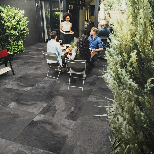 Porcelain Paving Denverstone 600 x 600 x 20mm Anthracite – Ovation ...