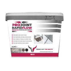 Projoint Rapidflow Mid Grey Brush In Porcelain Paving Grout 12.5kg Tub