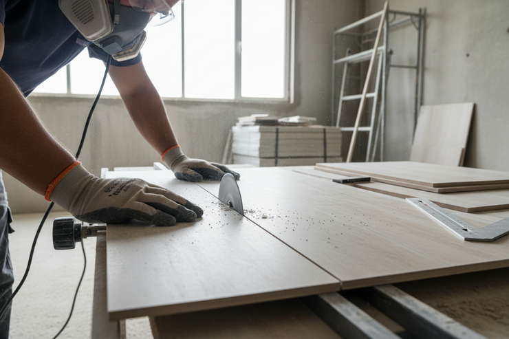 Cutting porcelain tile: how should you do it?