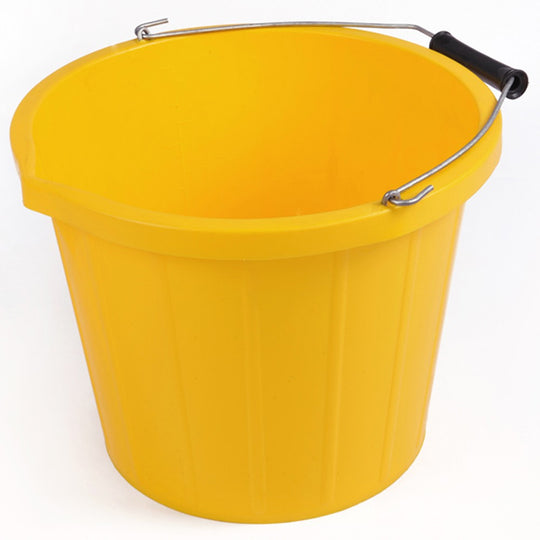 3 Gallon / 15 Litre Yellow Bucket With Lip