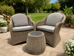 Bellagio Duo Swivel Set Twist Barley Mink Plain Pads