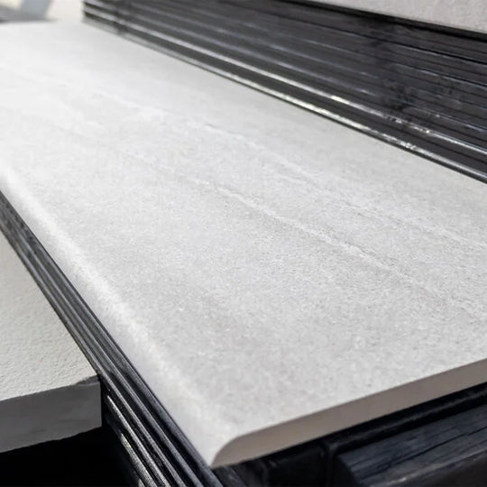 ADZ Eddystone Perla Bullnose Step 330mm x 1200mm Rectified (Pack:40)