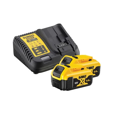 Dewalt 2 x 18V XR 16G 5AH Batteries Inc. DCB115 Charger
