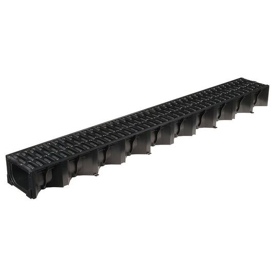 ACO Hexdrain Plastic Channel Drain A15 with Microgrip - 1m