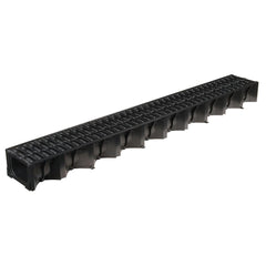 ACO Hexdrain Plastic Channel Drain A15 with Microgrip - 1m
