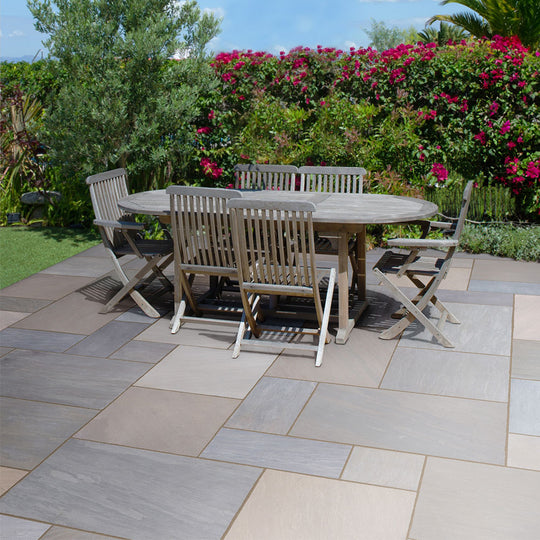Gardenstone Sandstone Paving Autumn Brown Project Pack 19.52m2
