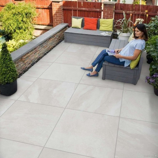 Porcelain Paving Denverstone 600 x 600 x 20mm White