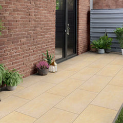 Porcelain Paving Merit 900mm x 600mm x 16mm Pale Cream