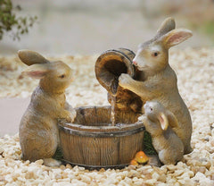 Kelkay Playful Bunnies LED water feature 45250L