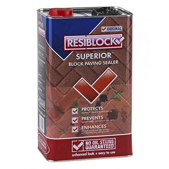 Resiblock Superior Natural Block Paving Seal 5Ltr (Matt Look)