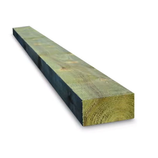 2.4m x 100mm  x 100mm Sawn Green Treated UC3 Landscaping Sleeper