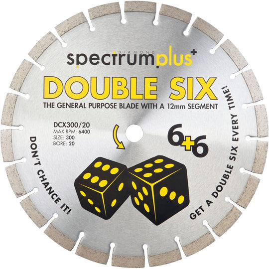 Spectrum Double Six Diamond Blade 300mm General Purpose