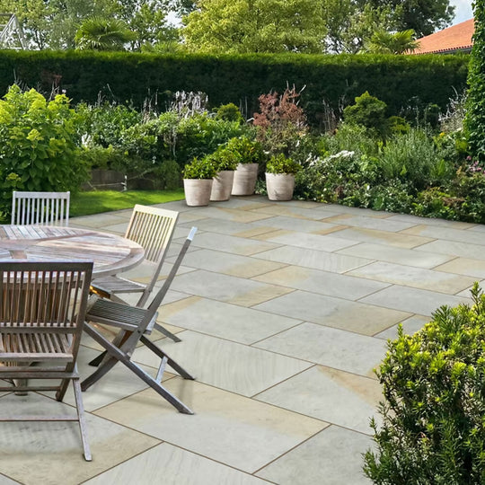 Porcelain Sandstone Paving Willow 900mm x 600mm (Pack:48)